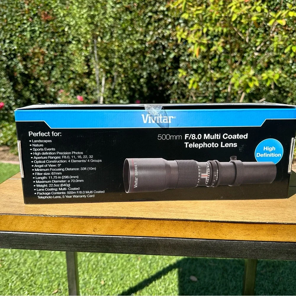 Vivitar telephoto lens F/8.0 multi coated
